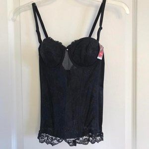 Triumph Amourette Black Lace Bustier Lingerie Corset Top